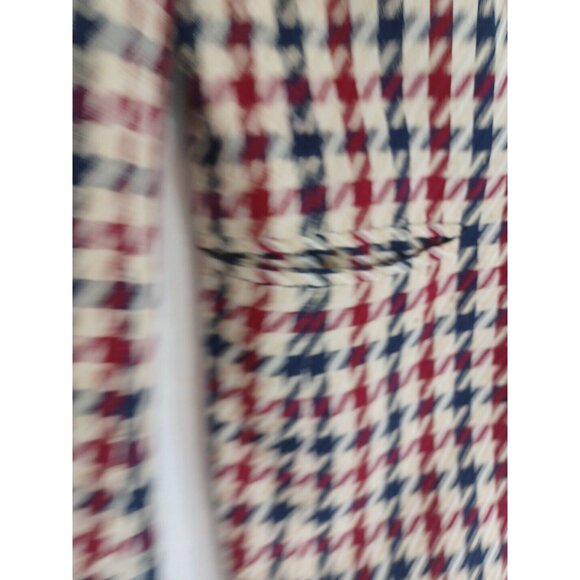 Ted Lapidus Paris Vintage Haute Couture 1970 Houndstooth Women Blazer Jacket M - Picture 5 of 16
